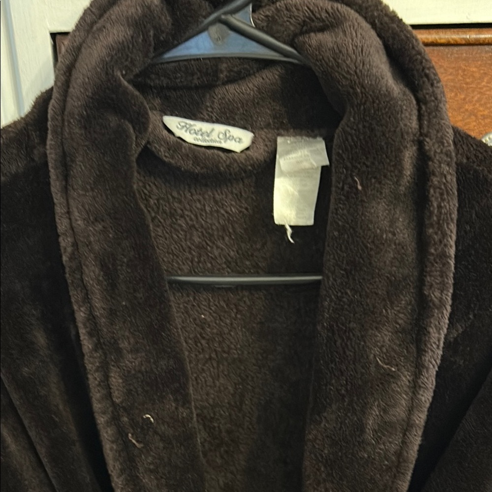 Hotel Spa Plush Brown Robe